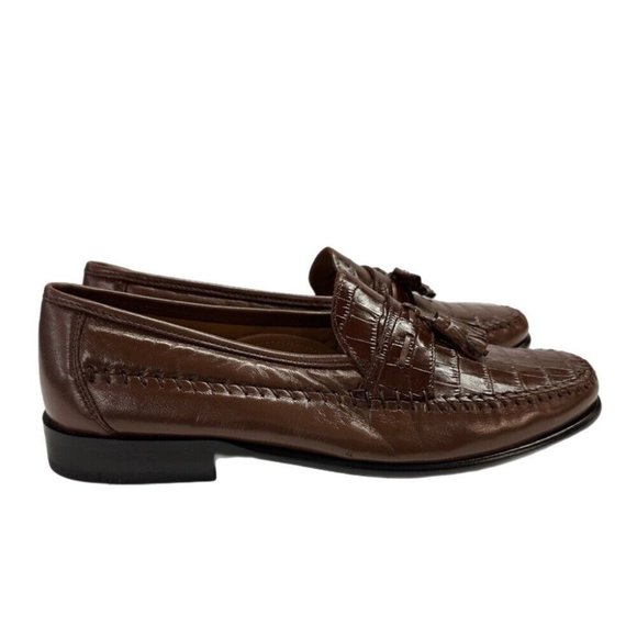Florsheim Pisa Moc Toe Tassel Loafer Crocodile Print SIZE 11 D main image 7